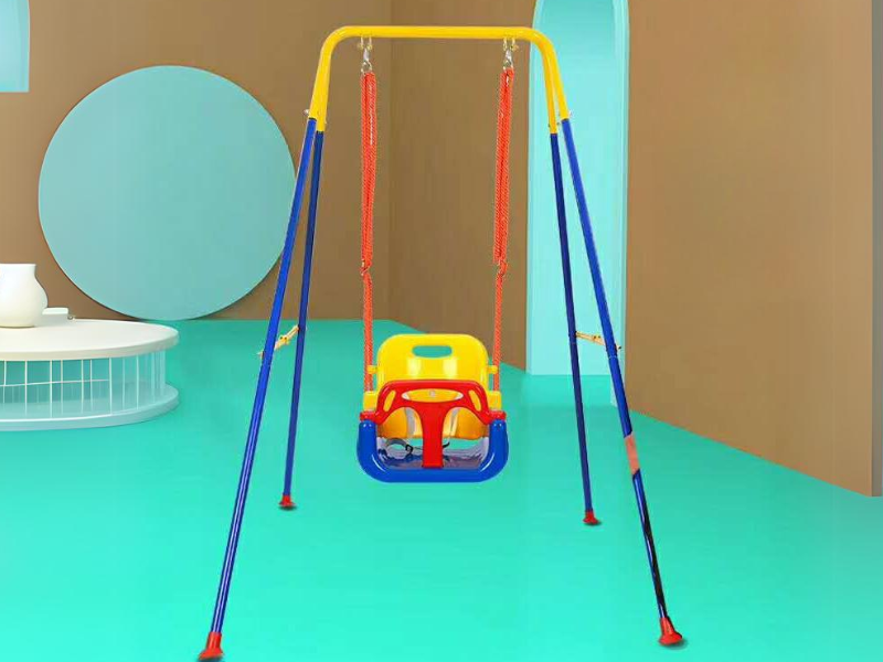 columpio infantil niños resistente asiento respaldo  protección frontal ajustable instalación fácil 