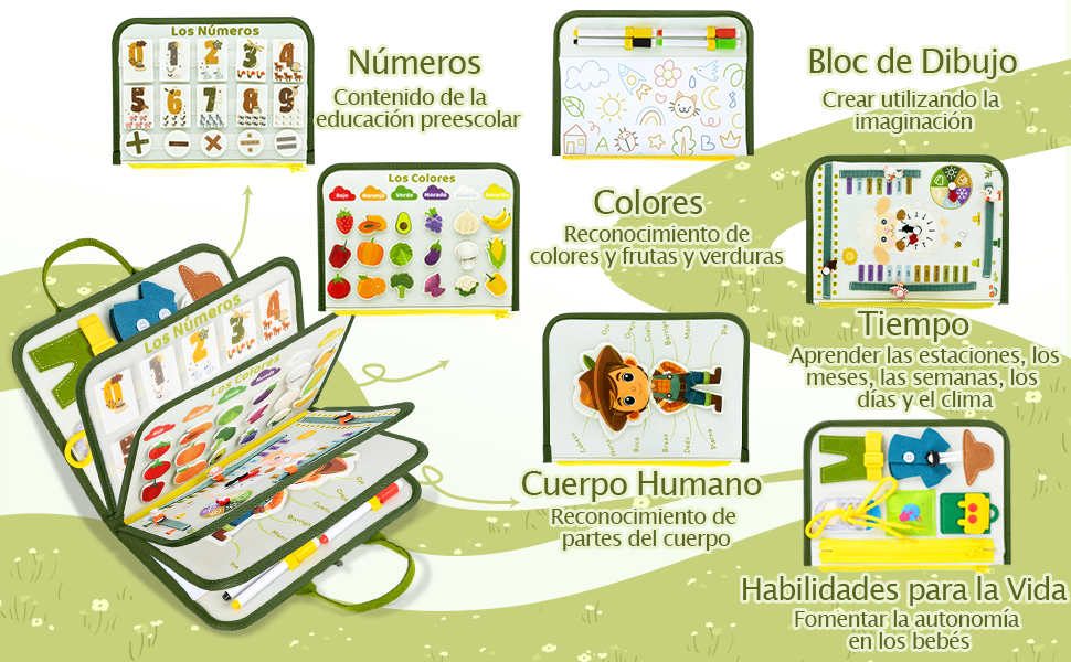 busy board juguetes sensoriales tablero montessori juegos educativos