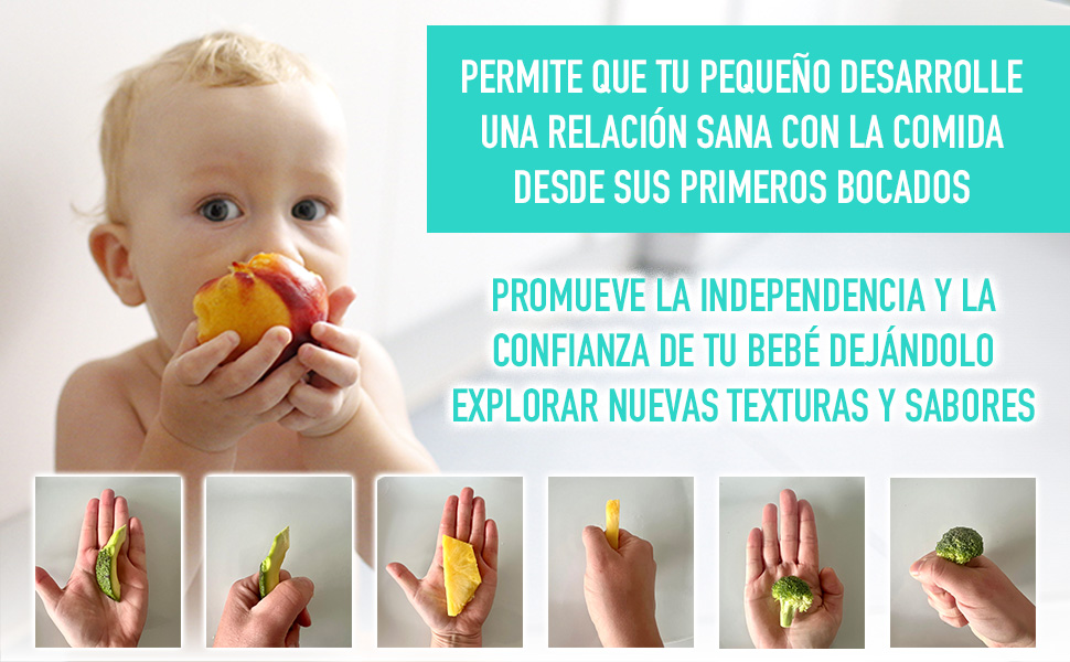 bebe comiendo baby led weaning