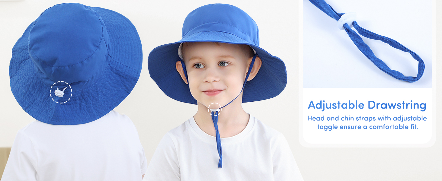 Adorel Sombrero de Sol Gorras Verano Playa para Niños Pack 2