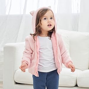 abrigos para niñas pequeñas,chaqueta de invierno para bebé,Chaqueta polar para bebé