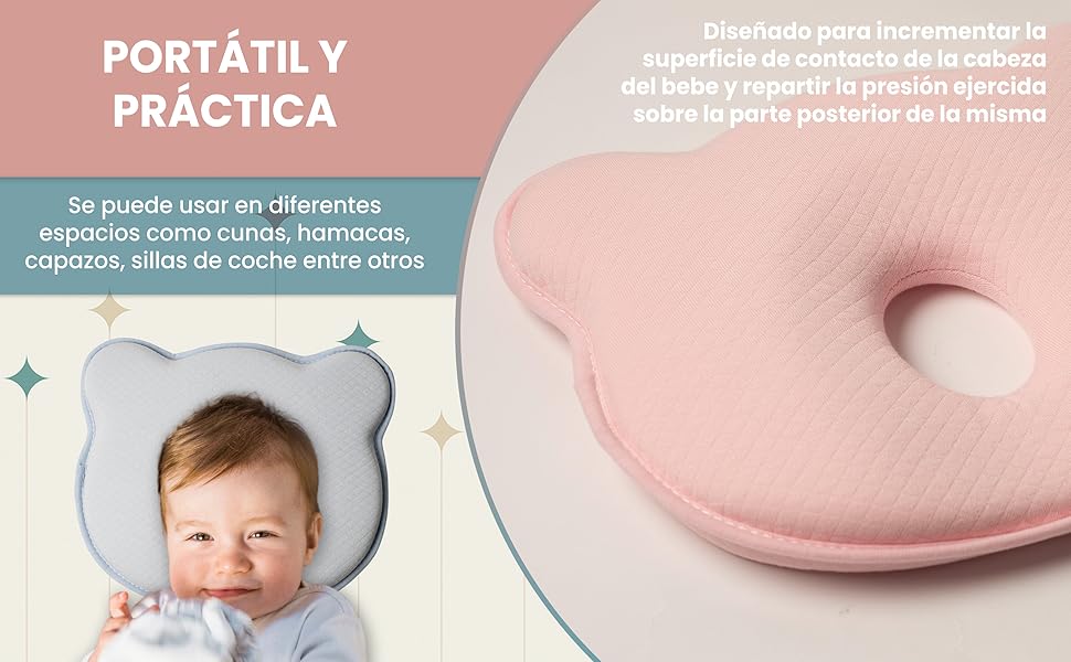 ALMOHADA PLAGIOCEFALIA BEBE