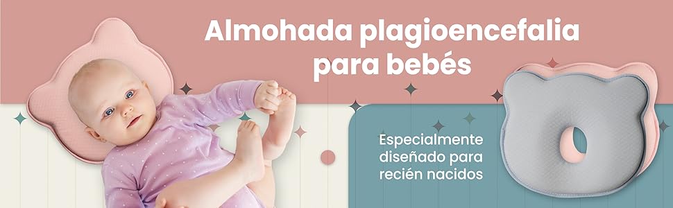 Almohada plagiocefalia para bebe