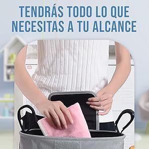 Bolso Bebe Organizador con varios compartimentos donde cabra todo lo que necesites para el paseo 