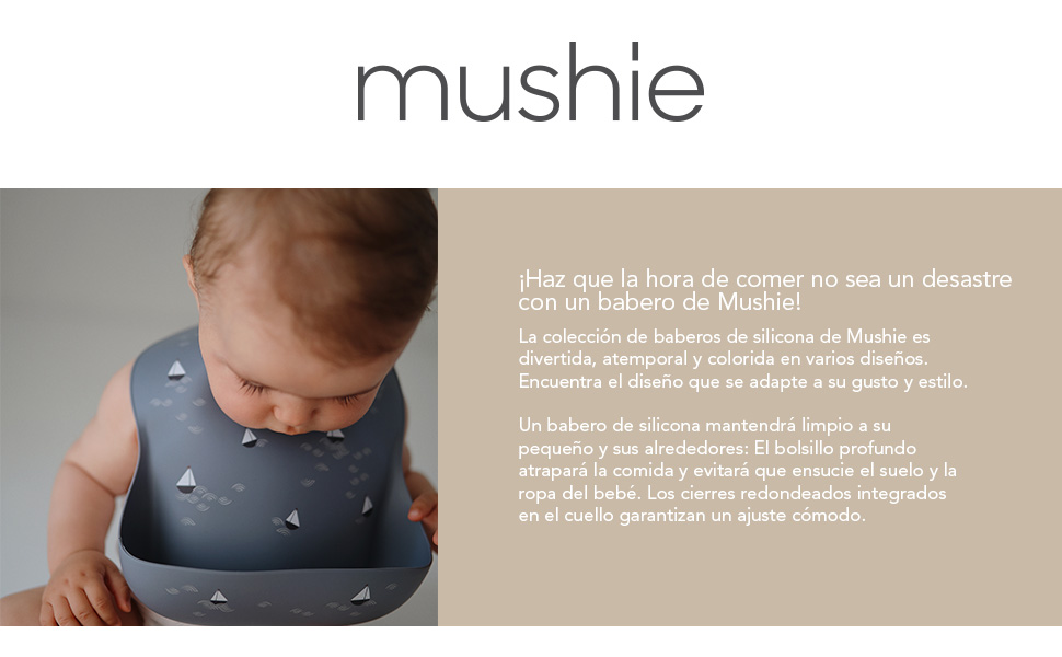 Mushie Silicone Bib