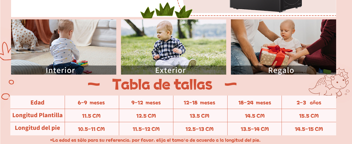 Tabla de tallas