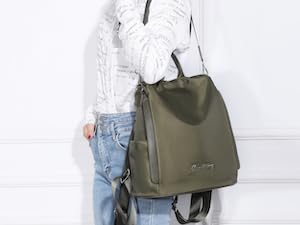 Bolso mochila antirrobo mujer de nylon