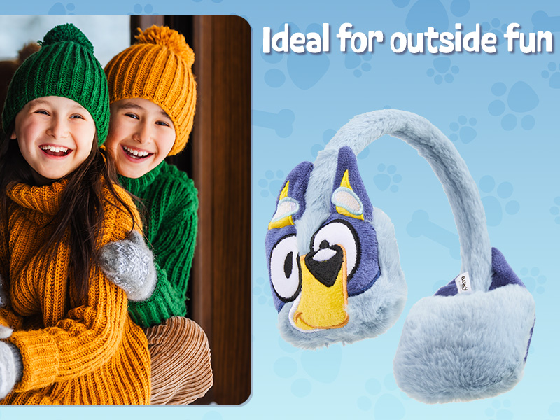 Bluey Ajustables Orejeras Invierno para Niña