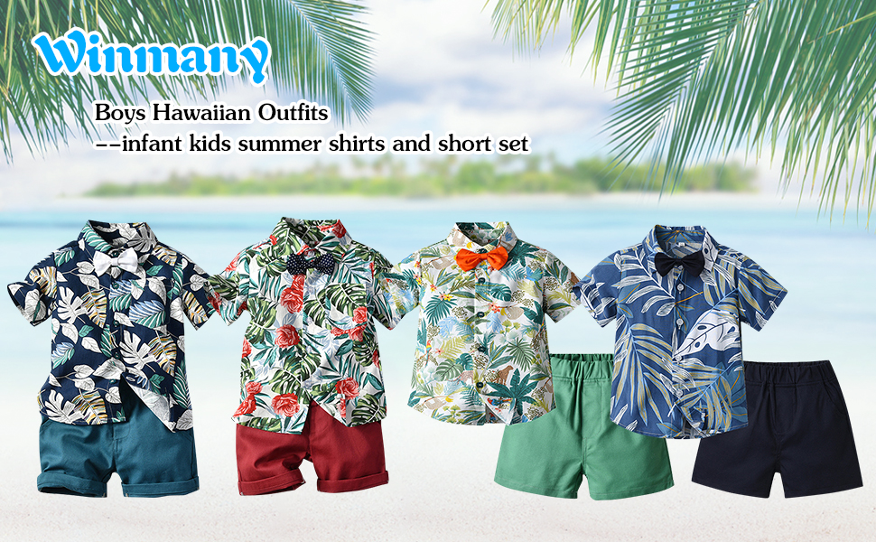 Conjunto Hawaiano Bebé Niño Conjunto