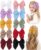 10PCS Baby Girl Hair Clips Arcos Gofre Fable Arcos de Pelo para Niñas Accesorios para el Cabello para Bebé Niños Niños 4.5 Pulgadas