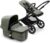 Bugaboo Fox 3, nuestro sistema de viaje 2-en-1 más cómodo: carrito todoterreno, capazo con ventilación avanzada, chasis negro, capazo y capota Forest Green