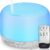 Hianjoo Aroma Diffuser Humidificador 450ml Humidificador Ultrasónico Aromaterapia Lámpara LED Colorida con Función Control Remoto para Yoga Salon SPA Vivir,Dormir, Bañarse, Hotel, Gris Claro