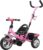 Spielwerk® Triciclo Evolutivo Carrito Bicicleta Niños Bebés Cinturón Cesta + Barra Desmontable Rosa