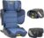 Jovikids I-Size Alzador Coche Niño ISOFIX, Normativa R129, Silla Coche Bebé, Portátil Elevador Coche para Grupo 2 3 de 100-150cm (de 3 a 12 años), Respaldo Ajustable (Azul)