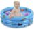 JYCRA Piscina inflable para bebés, piscina duradera para baño de bebé, piscina plegable con bolas, juguete divertido para el patio trasero, tamaño 80 cm (azul)