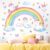 decalmile Pegatinas de Pared Arcoíris Unicornio Vinilos Decorativos Mariposas Nubes Estrella Adhesivos Pared Bebé Guardería Niñas Dormitorio