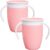 Munchkin Miracle 360 6+ Meses Vaso de Entrenamiento para Bebés de 207 (paquete de 2), Vaso con Flujo Libre para Niños Pequeños, Vaso Entrenador, Libre de BPA, Rosa/Rosa