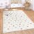 Paco Home Alfombra De Habitacion Bebe Infantil Niña Niño De Juego Antideslizante Arcoíris Motivo Animal Lunares, tamaño:140×200 cm, Color:Multicolor