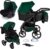 GaGaDumi Boston 3 en 1 Cochecito para Bebé con Silla de Auto – Carrito de Bebé Completo con Ruedas Grandes, Bolso y Accesorios Incluidos – Homologado TÜV Verde Negro