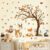 decalmile Pegatinas de Pared Animales del Bosque Árbol Otoño Vinilos Decorativos Ciervo Zorro Conejo Adhesivos Pared Habitación Infantiles Niños Bebés Guardería