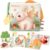 hahaland Libro Bebe Juguetes Bebes 0 3 6 meses, Libro de Tela Blandos para Bebe Recien Nacido, Animales Interactivo Libro Sensorial para Bebes 6-12 meses