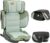 Jovikids I-Size Alzador Niño ISOFIX, ECE R129, Silla Coche Plegable para Grupo 2 3 de 100-150cm (de 3 a 12 años), Alzador con Respaldo(Verde)