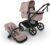 Bugaboo Fox 5 Renew Carrito Todoterreno, Cochecito de Bebé 2 en 1, Suspensión Total, Fácil Plegado, Capazo Espacioso, Asiento Extensible, Maniobrabilidad, Chasis Negro y Capota Desert Taupe Melange