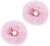 2 Piezas Diadema con Pompón Rosa Coletero de Felpa Burbuja de Pelo de Conejo de Imitación Diadema Elástica para Bebé Accesorios para el Cabello con Cola de Caballo Rosa para Niñas