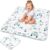 Alfombra bebe acolchada plegable 100x100cm – manta de juego para bebes colchoneta suelo infantiles o tapete infantil habitacion para niños y niñas 100 cm Color plata África