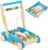 Andador de Madera Andadores Bebes correpasillos Centro de Actividades Chico Baby Walker Carrito con Juego de Pesca Juguetes de Madera Montessori para Niños a Partir 6-12 mese en Forma de Pato