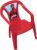 ARDITEX Silla de Plástico Infantil Spiderman, Silla Exterior Jardín, Rojo