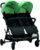 Asalvo HENRY Silla de paseo Doble, Cochecito doble para Gemelos y Hermanos, Silla Gemelar, Ligera y Reclinable, Compacta, Plegable, Carga máx 33 kg, Freno trasero, Capota con ventana, Manejable, Verde