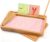 AtMini Montessori Sandtablet de entrenamiento temprano con letras y signos juguetes de madera Montessori mesa de arena juguete educativo para el desarrollo motor temprano en niños (rosa)