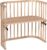 Babybay Original cuna colecho babybay de madera maciza de haya I convertible I La altura de la cama del nino continuamente ajustable y respetuosa con el medio ambiente, natural lacado