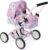 Bayer Chic 2000 – Cochecito de muñecas Smarty, pequeño Cochecito para niños a Partir de 2 años, Flores, Rosa, 555-53