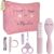 Bebe/Neceser para Bebe Recién Nacido/Kit De Baño para Niños Y Niñas para El Aseo/Set De Productos De Peinado para El Peinado Y Cuidado Infantil con Peine Y Cepillo Suave (Rosa Bebé)