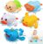 BelleStyle Juguetes Baño Bebe, Juguetes Bañera para Niños Niñas 1 2 3 4 Año, 5 Piezas Patos Ballena Animales Fotantes Juego de Agua Juguetes Piscina Juego de Ducha Regalo para Bebe Niños Pequeños