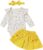 Borlai Recién Nacido Bebé Niñas Ropa de Manga Larga Floral Ruffle Rompers Falda de Pana Princesa Vestido Diadema Trajes Set