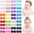 choicbaby 60 pinzas para el pelo de bebé para niñas, 10 colores diferentes, bonitos accesorios para el pelo de bebé, mini pinzas para el pelo de flores para cabello fino