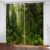 Cortinas Infantiles Habitacion Opacas Impresión Digital 3D Paisaje De Bosque Verde Cortinas Dormitorio Ventana Termicas Aislantes Frio Y Calor Cortina con Ojales 2 Piezas 150X166Cm