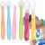 Cucharas Silicona para Bebés,6pcs Cucharas de Aprendizaje para Bebe,Silicona Suave Cuchara de Punta Alimentación para Bebés,Cuchara para Bebé para Comer Independiente,Alimentación de Entrenamiento