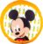 Disney Home Mickey Mouse y Minnie Mouse – Cojín Decorativo con Relleno Redondo de 40 cm para niños y niñas, Gran cojín Decorativo para habitación de bebé, habitación de los niños, sofá, sofá