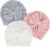 DRESHOW 3 PCS Sombreros y Gorras para Bebés Niño Niña Infantil Turbante Niño Bebé Nudo Sombrero Beanie Gorro