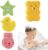 Esponja Baño Bebe, 4 Piezas Esponja Baño Niños,Esponja Baño Infantil, Esponja de Konjac para el Baño del Bebé,Esponjas Hidrófilas para Bebés,Linda Forma