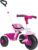 FEBER Baby Trike Pink, Triciclo para Niños con Estructura Metálica y Cinturón de Seguridad, 2 Posiciones, Silla de Empuje y Triciclo con Pedales, De 1 a 3 Años, Color Rosa, Famosa, 800012811