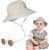 FUIPVGI Bebé Niños Ajustable Bucket Sun Hat Sombrero de Sol para bebé, bebé niños Playa Gorras Gorro Verano de Pescador para niños Ajustable Pescador Gorra