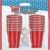 Gifts & Gadgets 22pc Mini Cerveza Pong Set Fiesta Bebiendo Juego Rojo Copa Cerveza Pong Navidad Interior