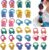 Gomas de Pelo Niña, 30 pcs Gomas de Pelo, Cinta para el Cabello de Color Mixto, coleta elástica esponjosa, Multicolores Accesorios Para el Cabello para Bebé Niña, para niñas pequeñas, 2 cm