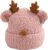 Gorro de lana para bebés y niñas, gorro de punto grueso para bebé, gorro de invierno cálido, conjunto de ropa para recién nacidos