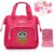 HappyVk- Bolsa de pañales Rosa para muñecas con Cambiador de muñecas y Juego de Accesorios para muñecas – Bolso para niñas – Bordado de búho